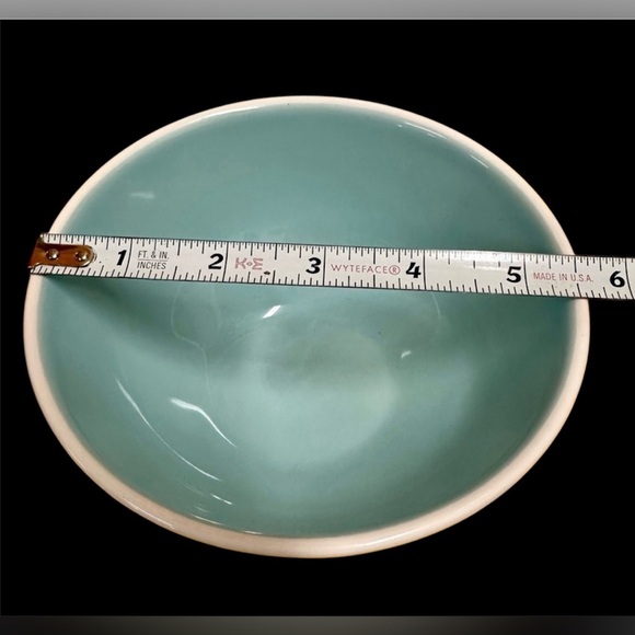Rae Dunn BE WELL Cereal Bowl-Soup for your Soul Bowl-Blue inside 5.5” Ice cream - Picture 5 of 5